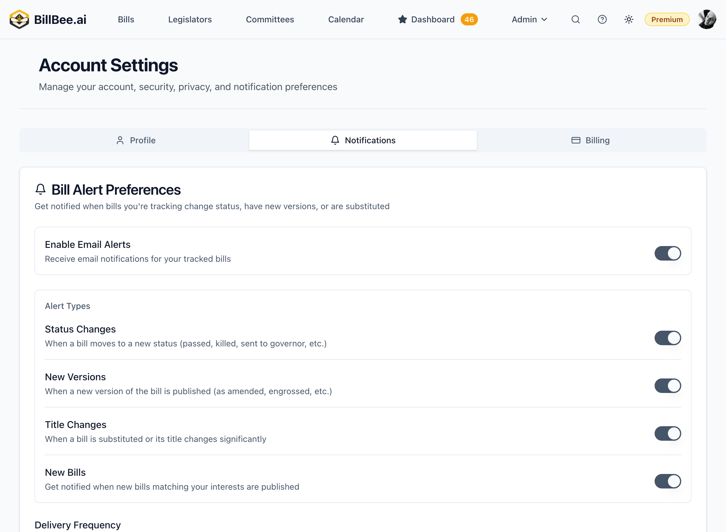 Notification Preferences